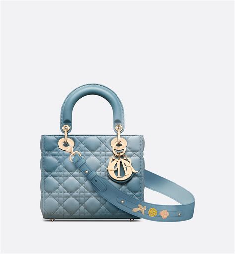 lady dior gradient blue|CHRISTIAN DIOR Lambskin Cannage Gradient Medium Lady .